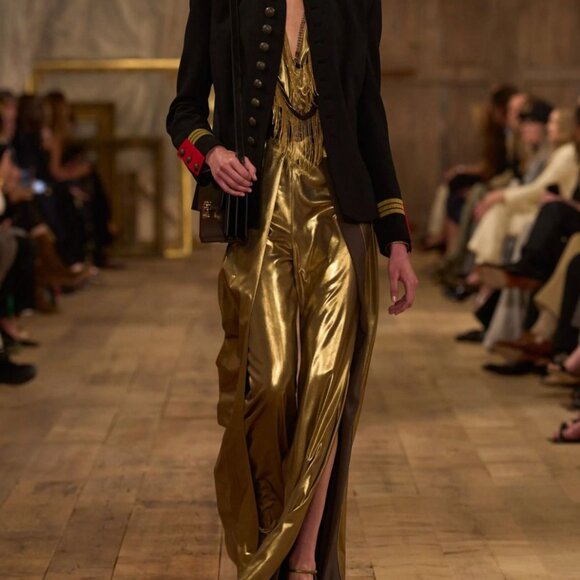 Ralph Lauren Purple Label Collection jacket sz 6 officers black red logo button - Picture 6 of 14